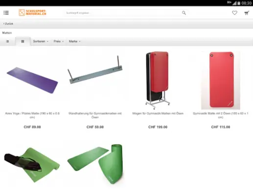 schulsportmaterial.ch android App screenshot 1