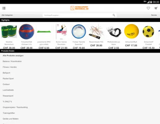 schulsportmaterial.ch android App screenshot 2